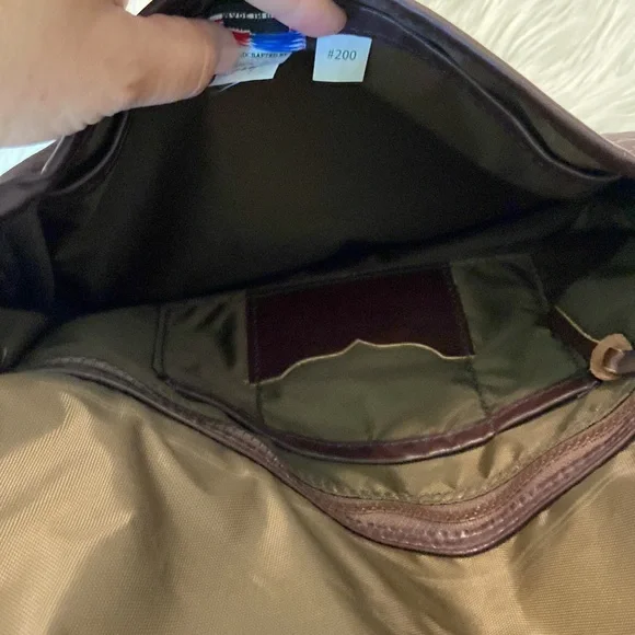 Over Under Shoulder Bag handcrafted in USA 100% Leather Bag - Picture 7 of 16